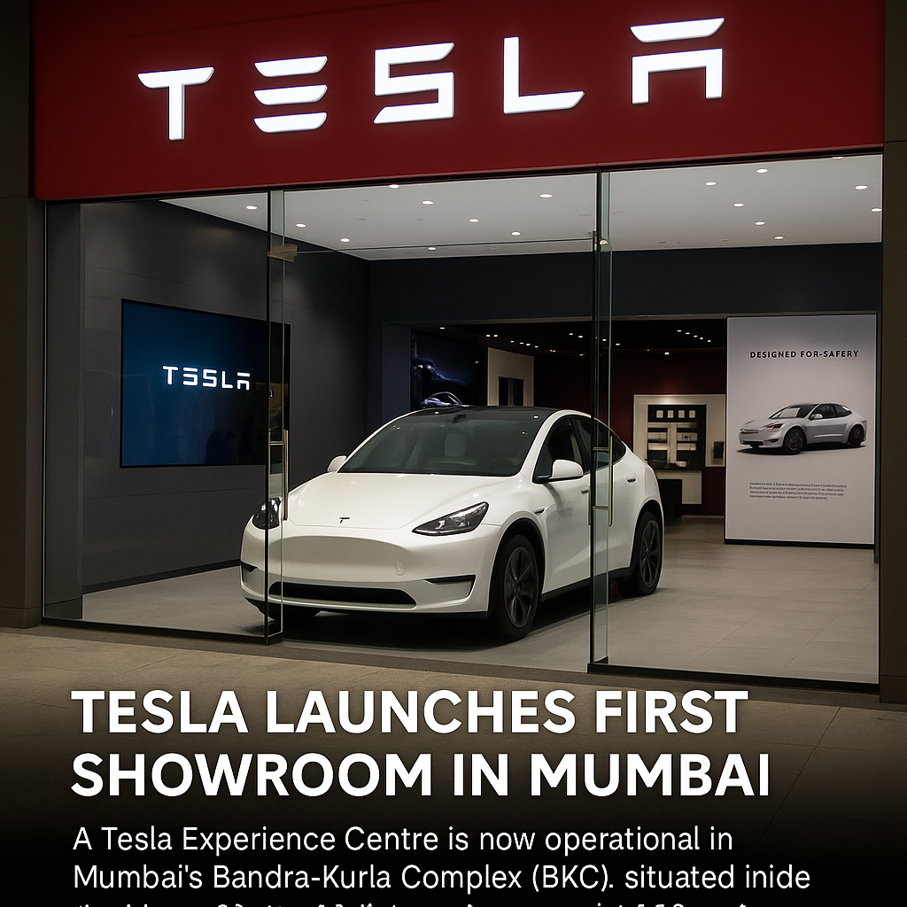 Tesla Launches First Showroom in Mumbai: Model Y Booking Now Open in India
