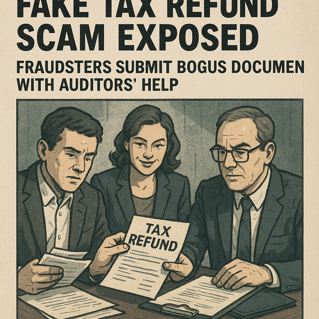 2024-2025 Fake Tax Refund Scam Exposed: Fraudsters Submit Bogus Documents with Auditors' Help